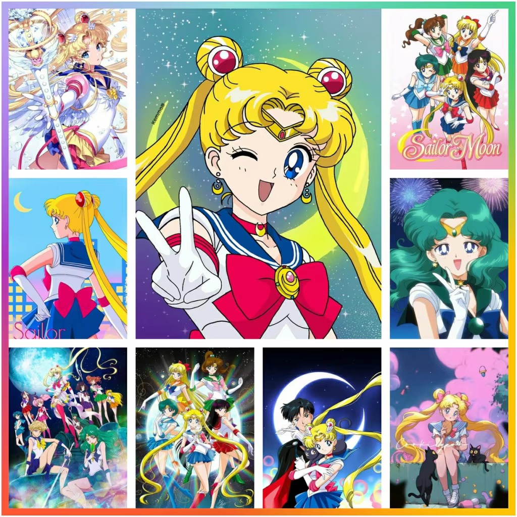Photo Mosaic Print - Peinture au diamant, personnage d'anime japonais