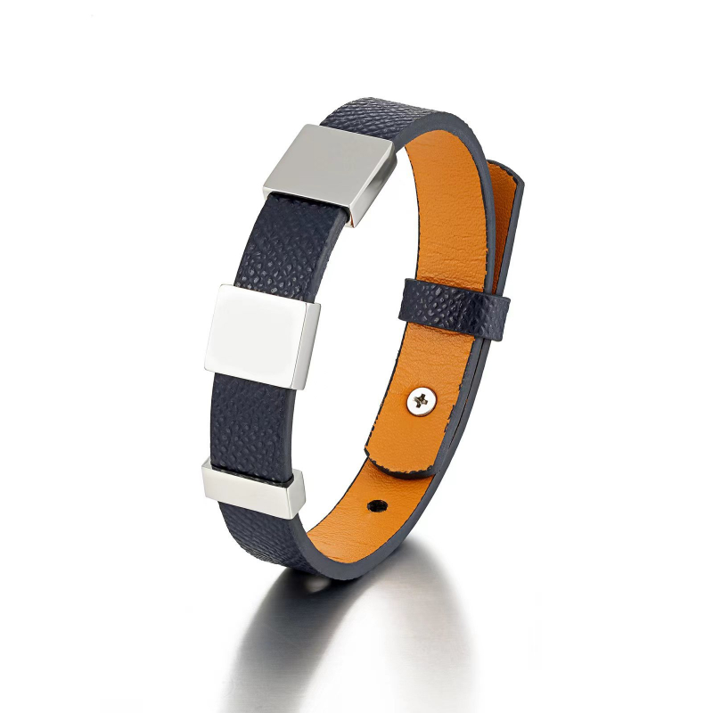 Coordinates Bracelet - Bracelets réglables en cuir véritable en
