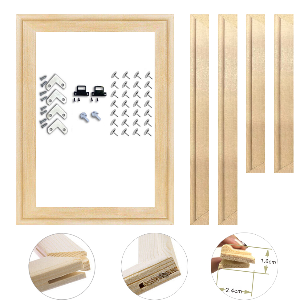 Engraved Wood Frame - 30x40 50x70 70x100cm cadre sur toile