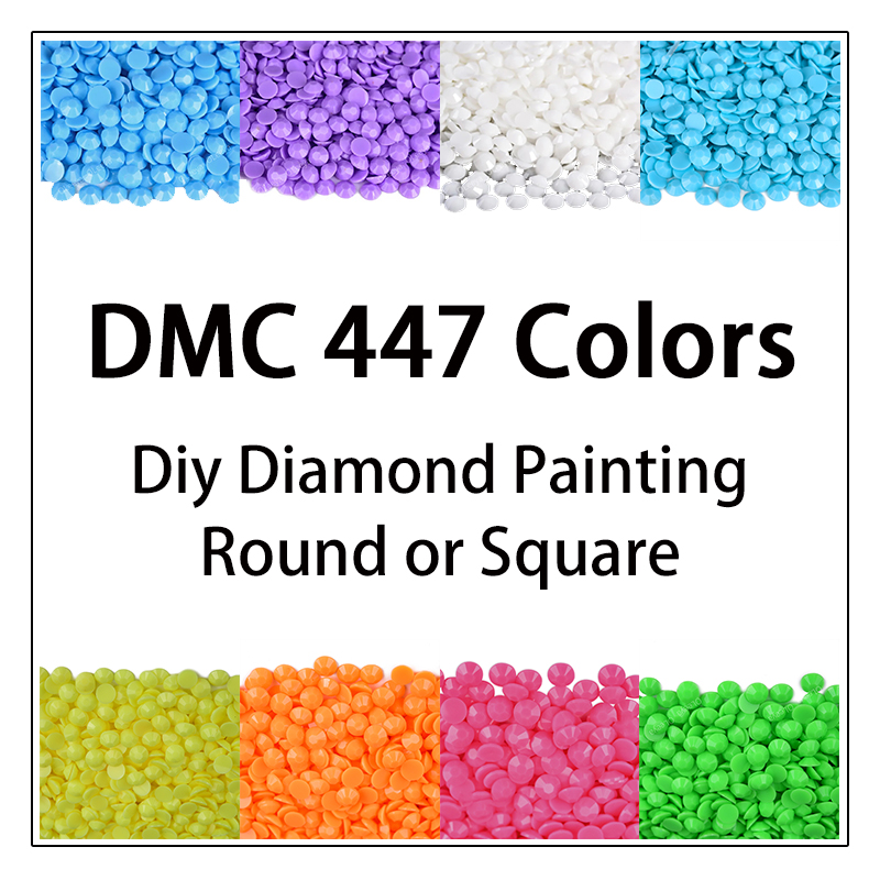 Photo Mosaic Print - DMC 447 couleurs 5D bricolage diamant