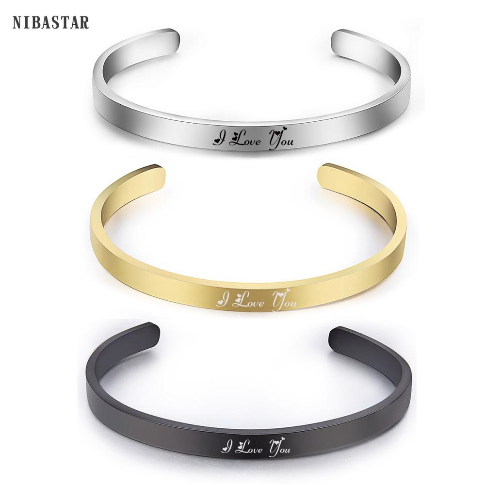 Coordinates Bracelet - Bracelet gravé personnalisé en acier inoxydable