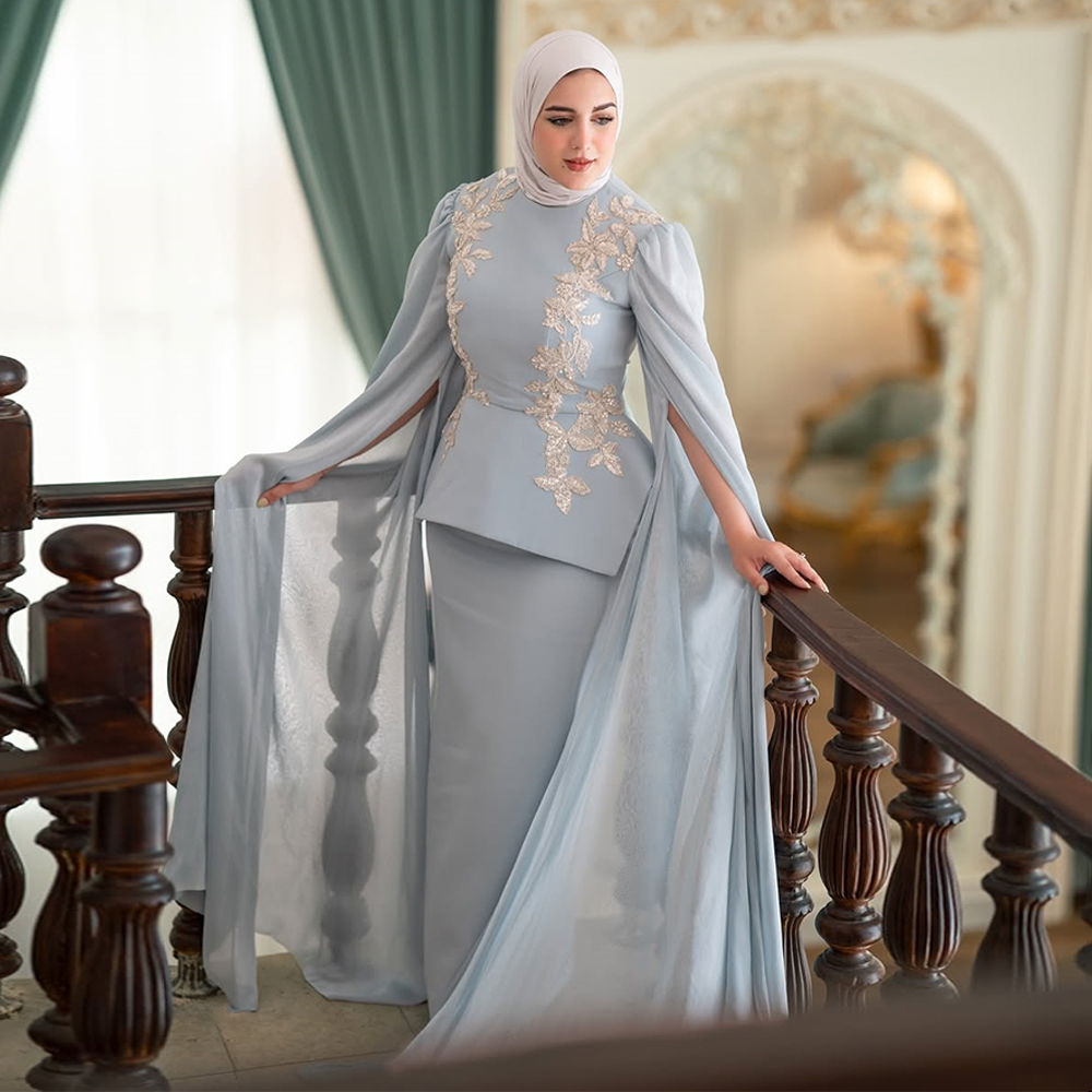 Custom Night Sky - Robe de soirée personnalisée bleu ciel