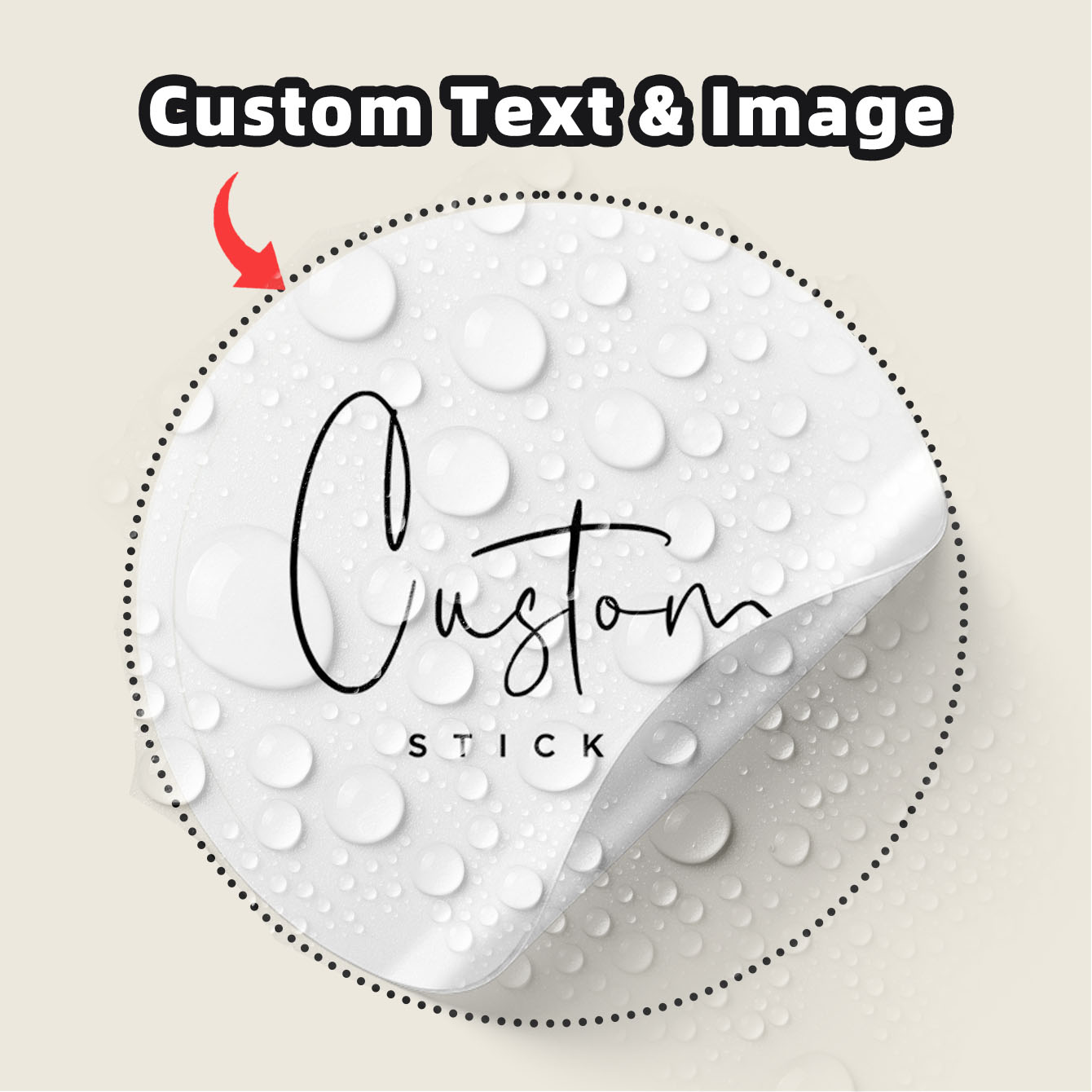 Personalised Candle Label - Autocollants ronds personnalisés imperméables (1-100 pièces),