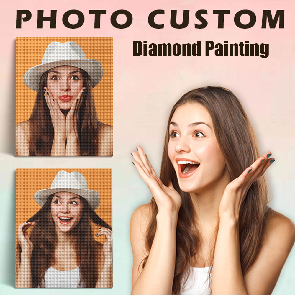 Photo Mosaic Print - Peinture diamantée Evershine, motif carré ou