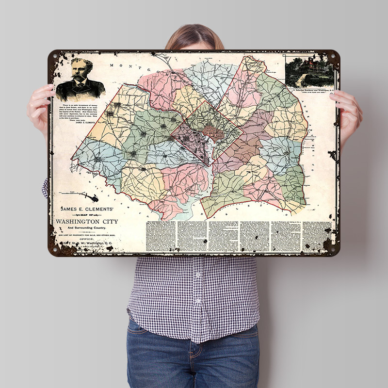 Custom Map Poster - Affiche imprimée de la carte de