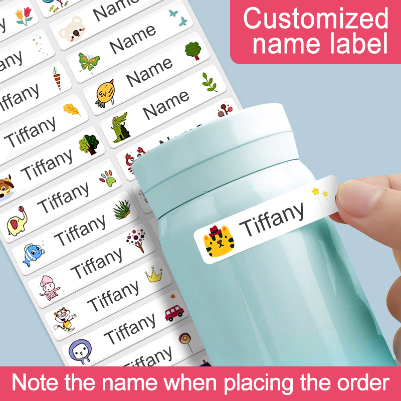 Personalized Name Box - Autocollants personnalisés avec nom résistant à