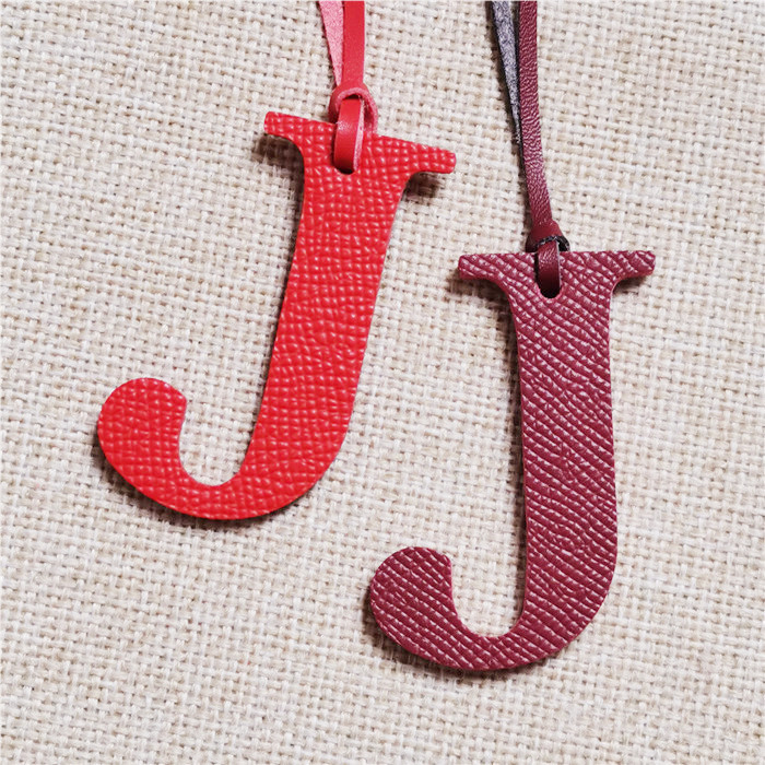 Monogram Keychain Leather - Lettre anglaise H I J K