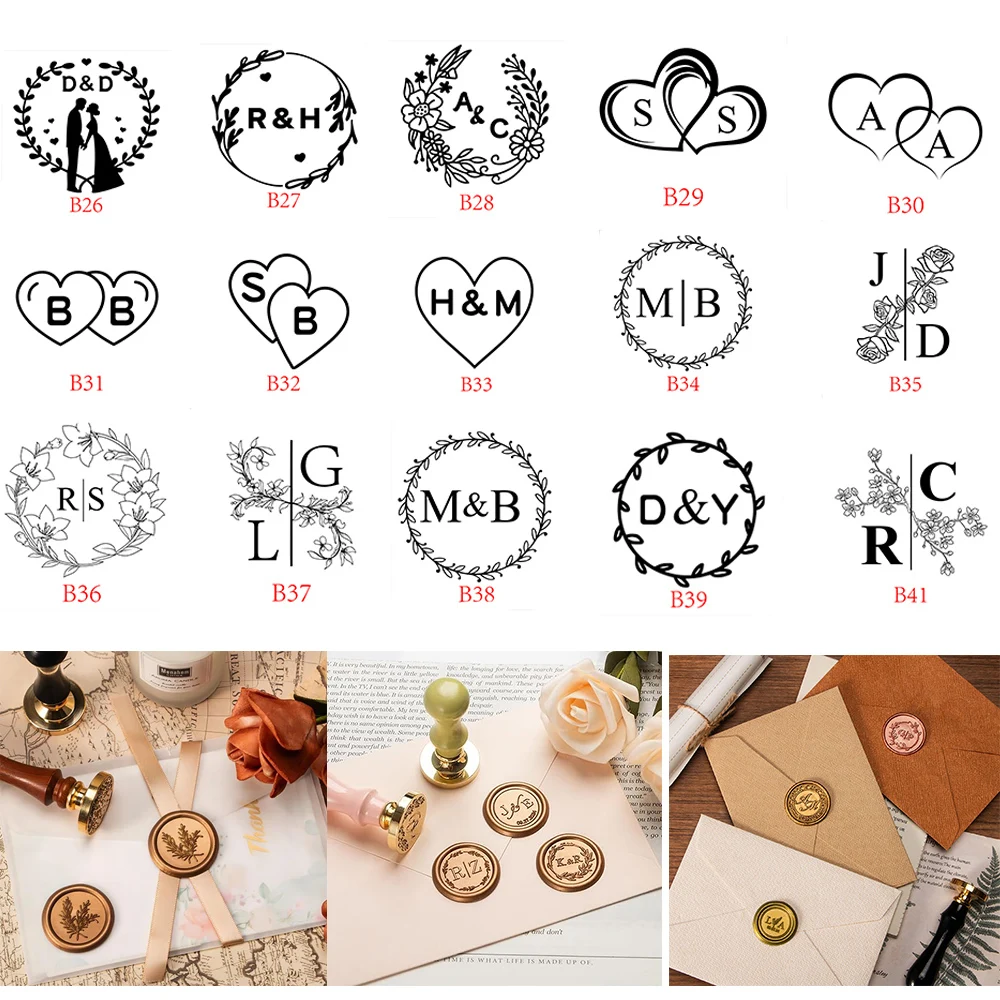 Wax Seal Letter Kit - Kit de Sceau d'Avertissement Personnalisé, Tampon