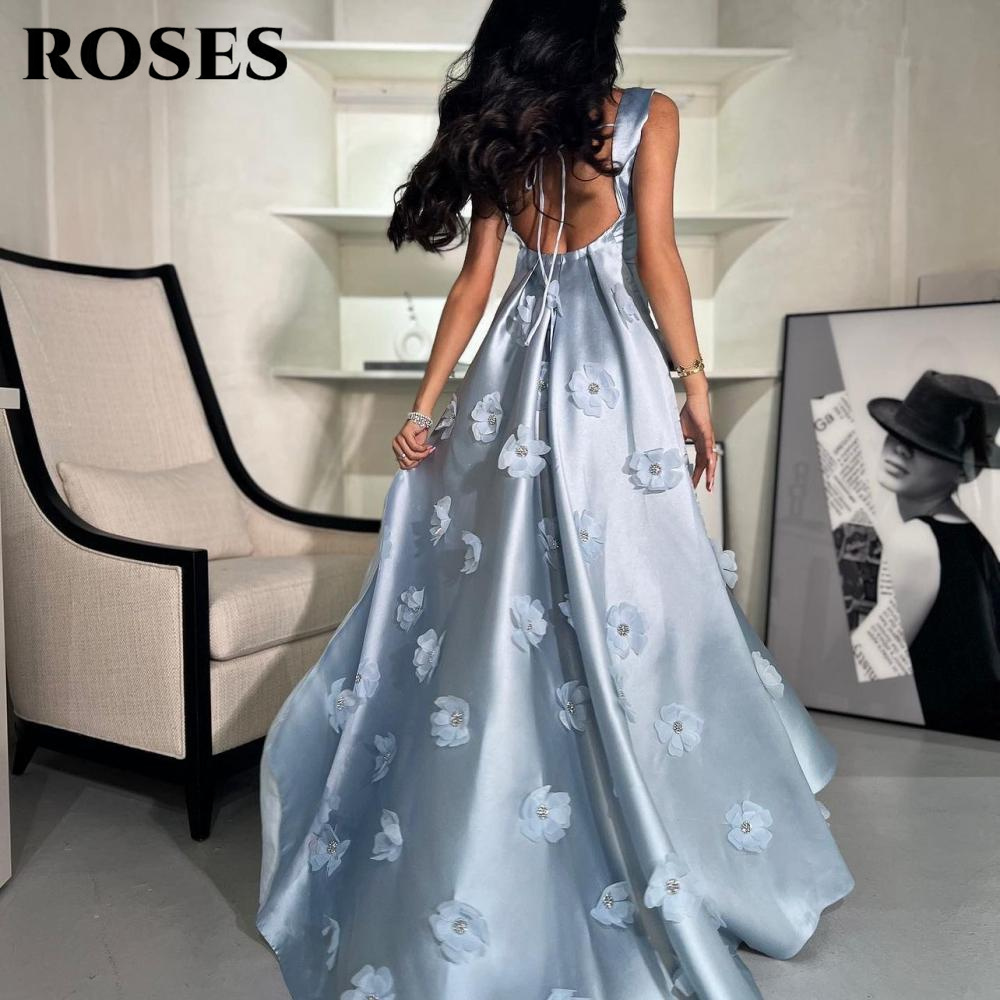 ROSES bleu ciel fleurs 3D robe - Custom Night Sky avis et prix