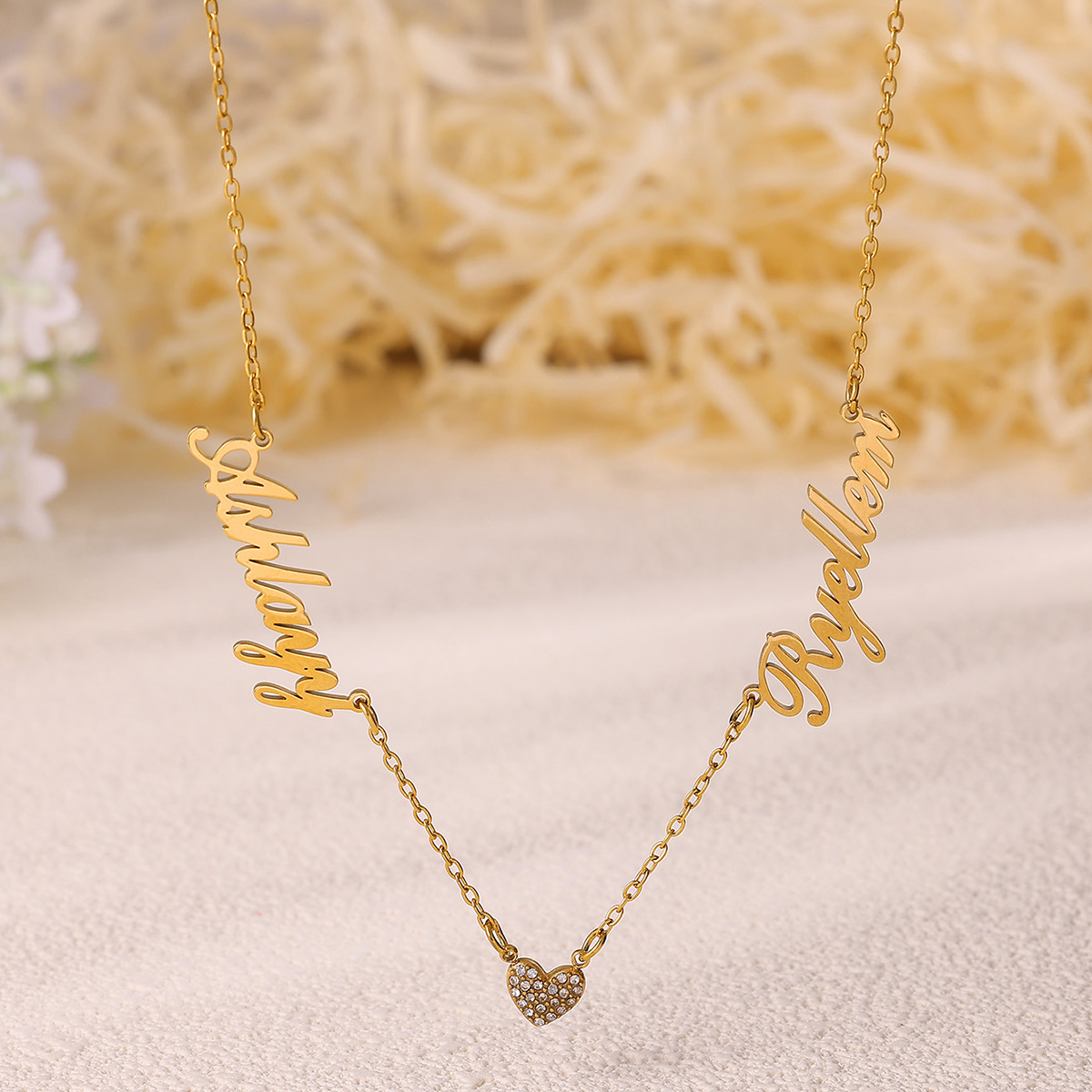 Collier personnalisé à deux no - Name Necklace Custom avis et prix