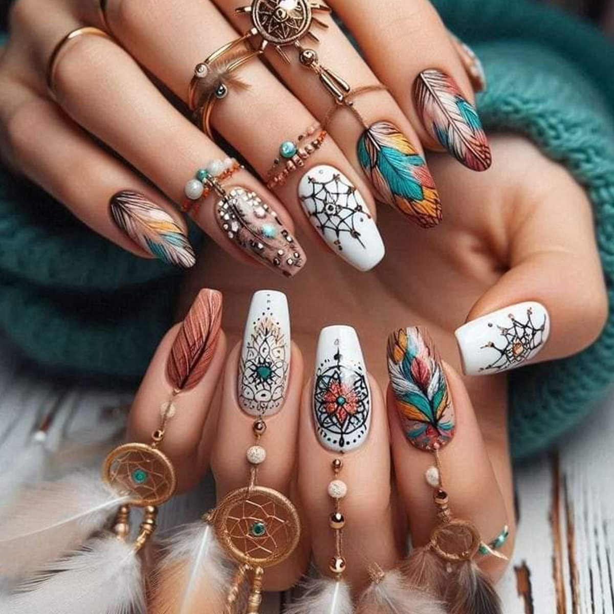 Faux ongles carrés mi-longs po - Pressed Flower Art avis et prix