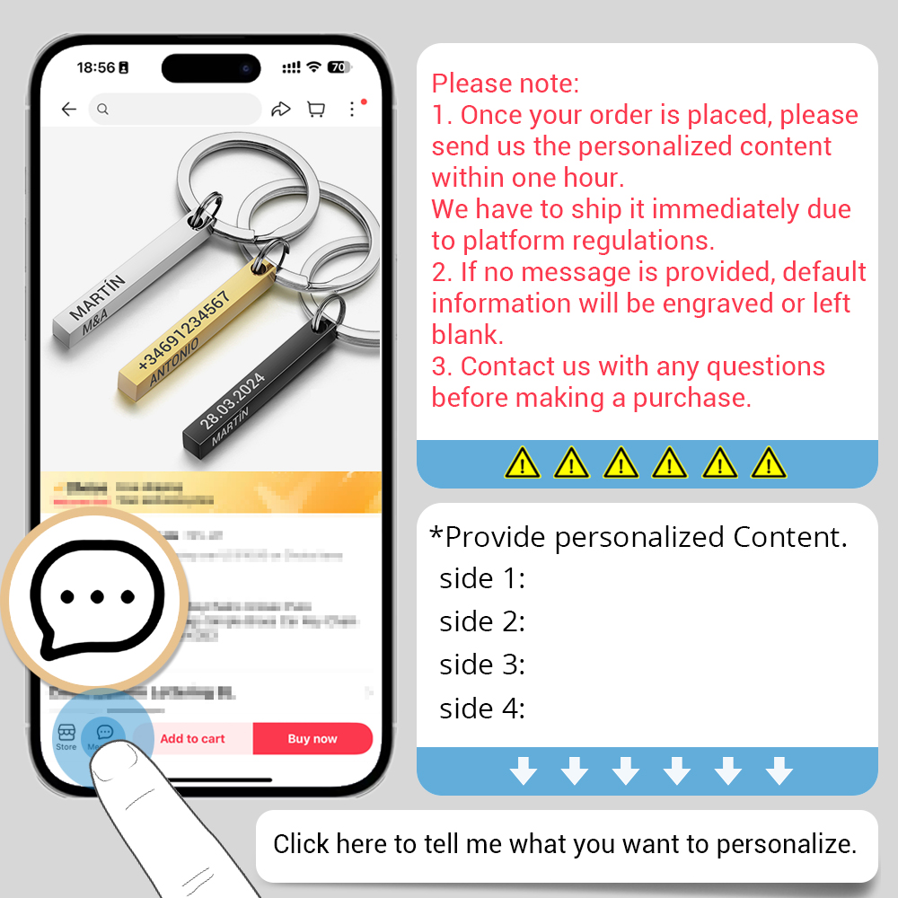 Porte-clés personnalisés en ac - Initial Ring Custom avis et prix