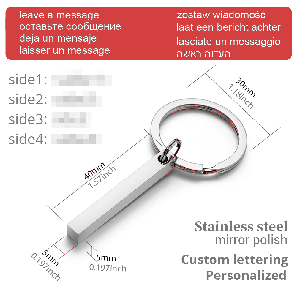 Porte-clés personnalisés en ac - Initial Ring Custom avis et prix