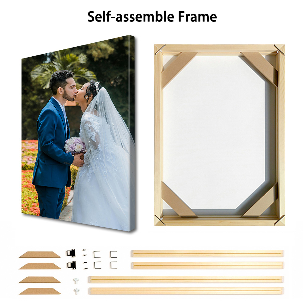 1 photo personnalisée sur toil - Engraved Wood Frame avis et prix