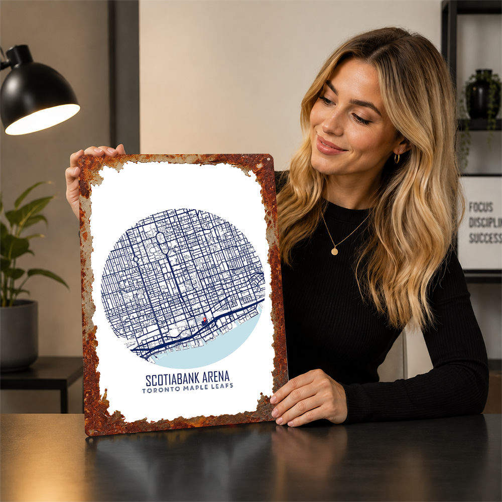 Affiche métallique de l'arena  - Custom Map Poster avis et prix