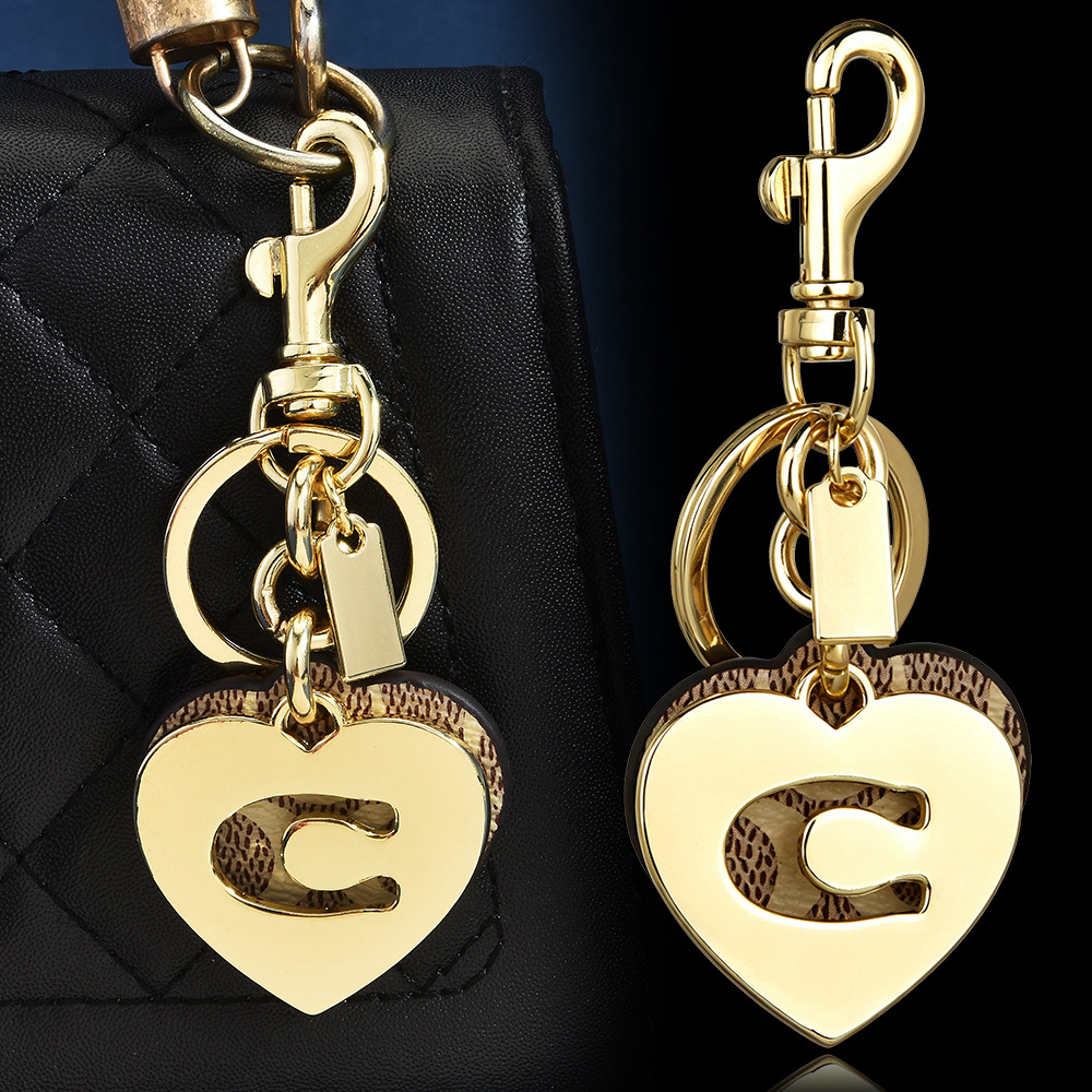 Breloque de sac en cuir motif  - Monogram Keychain Leather avis et prix