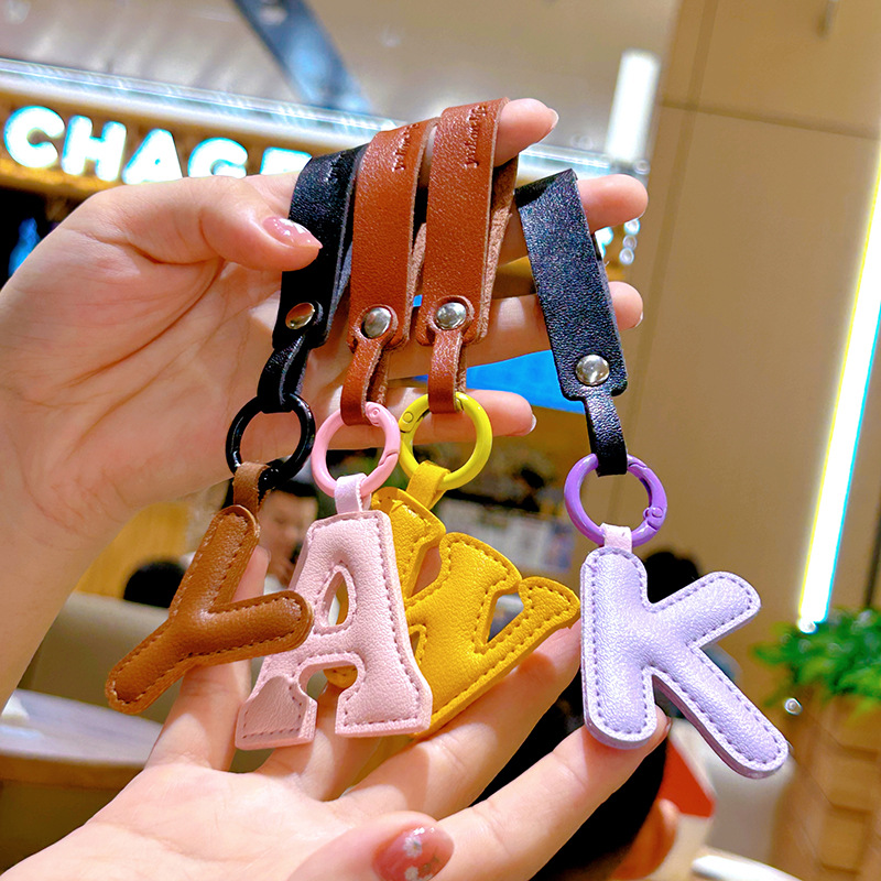 Porte-clés créatif en cuir PU  - Monogram Keychain Leather avis et prix