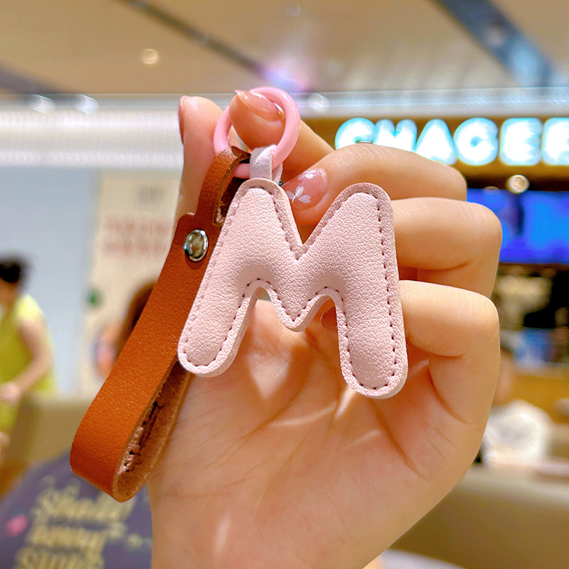 Porte-clés créatif en cuir PU  - Monogram Keychain Leather avis et prix