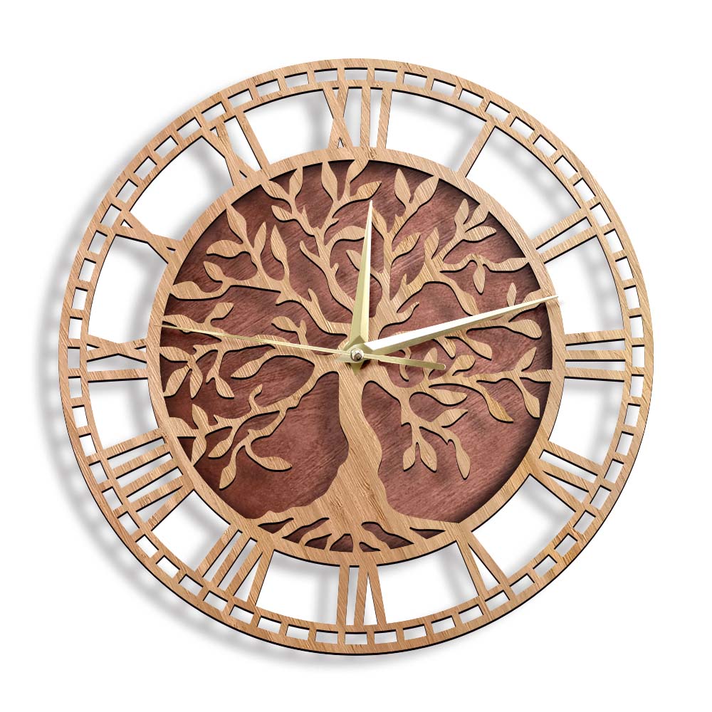 Arbre de vie horloge murale en - Family Tree Print avis et prix