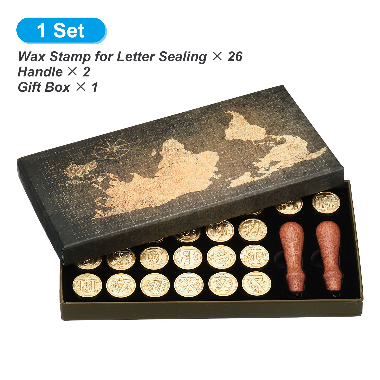Kit de sceau de cire alphabet, - Wax Seal Letter Kit avis et prix