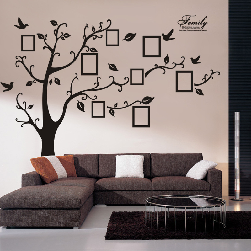Grand autocollant mural en PVC - Family Tree Print avis et prix