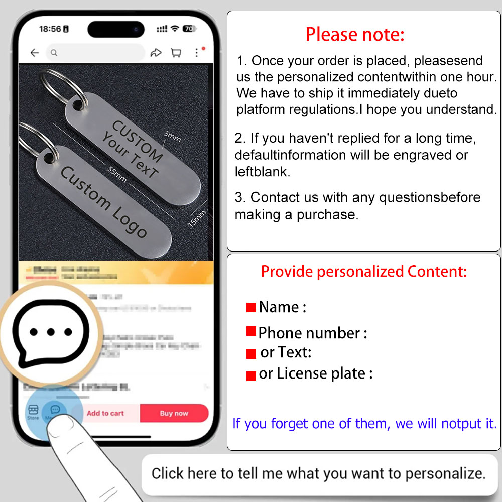 Porte-clés personnalisé en aci - Initial Ring Custom avis et prix