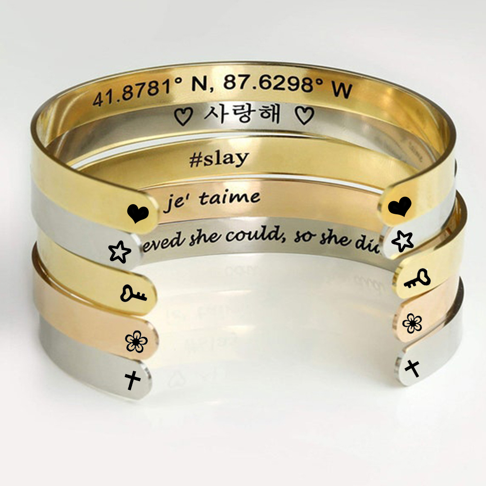 Bracelets personnalisés gravés - Coordinates Bracelet avis et prix