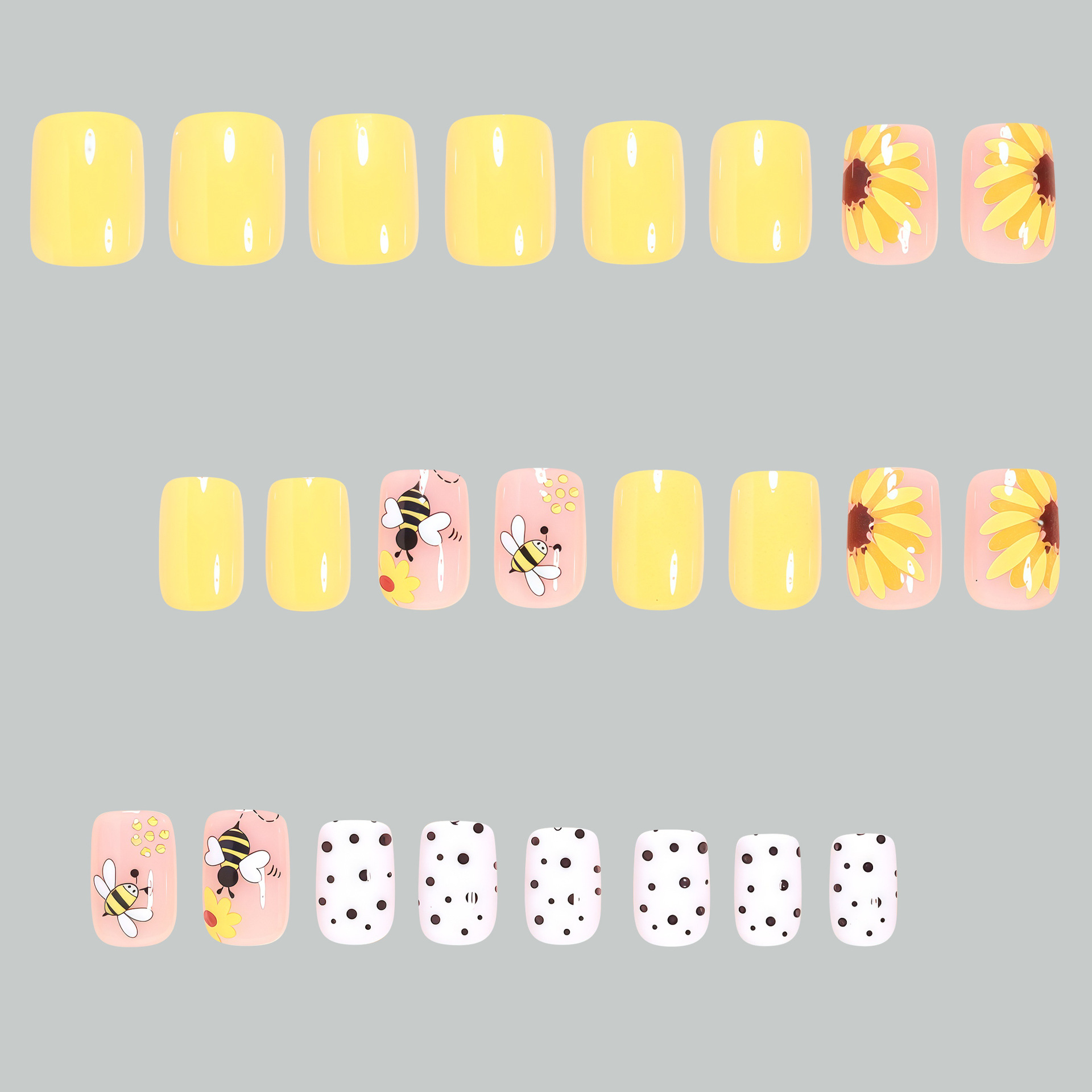 Faux ongles carrés courts pour - Pressed Flower Art avis et prix