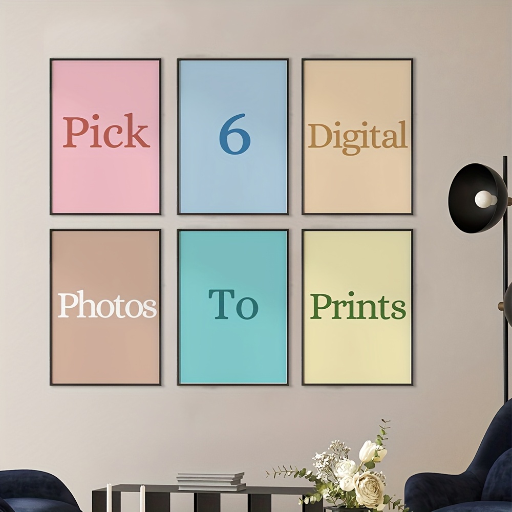 Lot de 6 impressions sur toile - Pet Portrait Custom avis et prix
