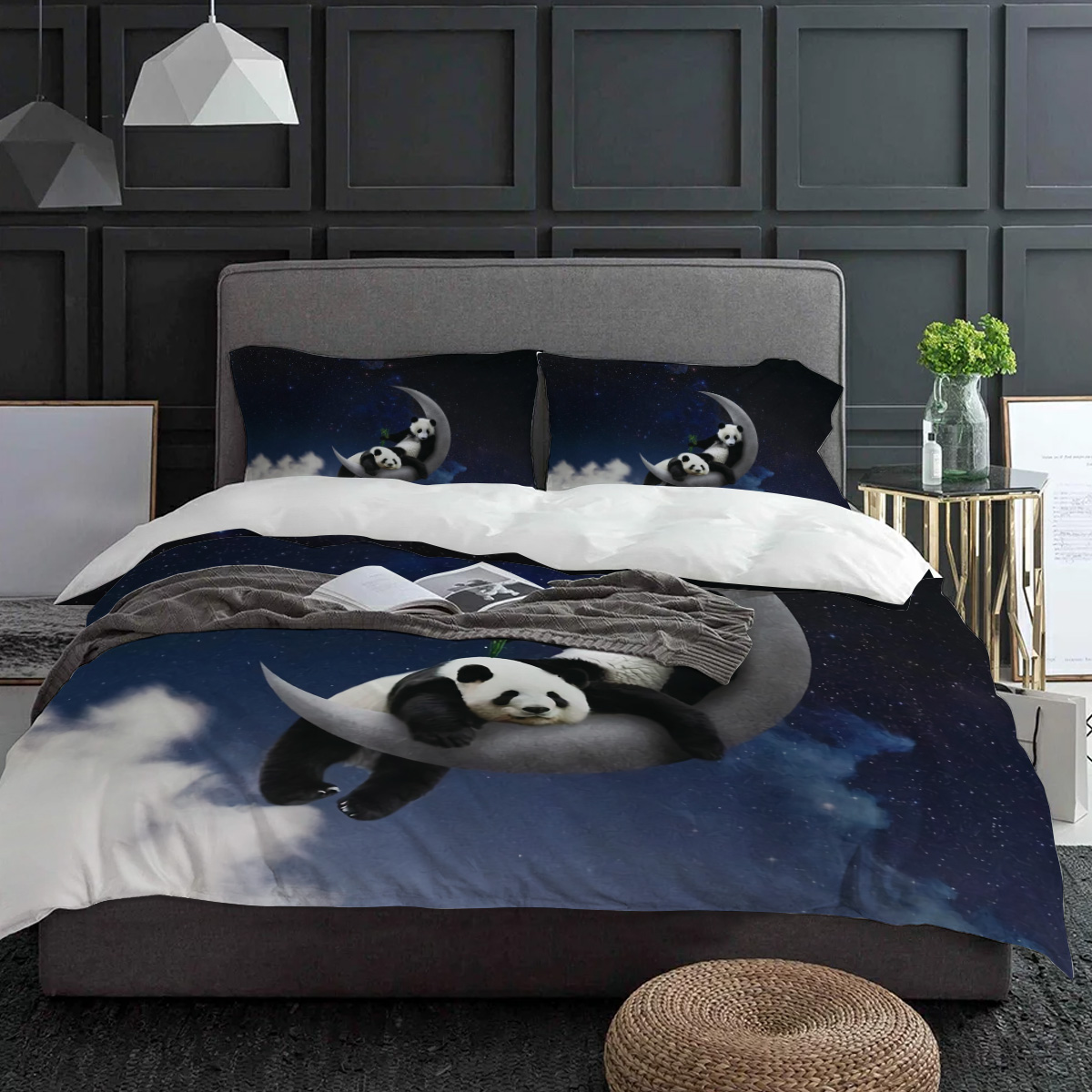 Lune nuit ciel Panda bambou ét - Custom Night Sky avis et prix