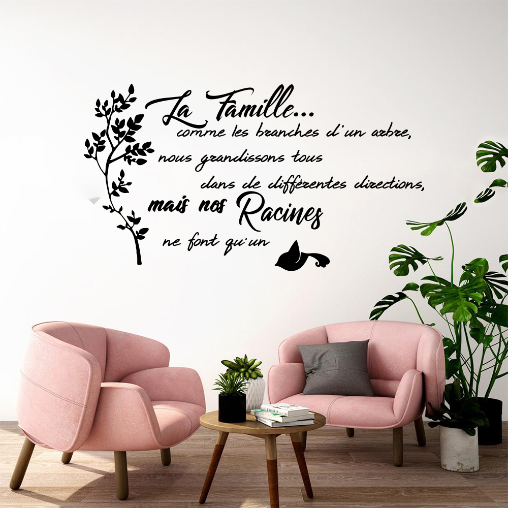 Autocollant mural arbre oiseau - Family Tree Print avis et prix