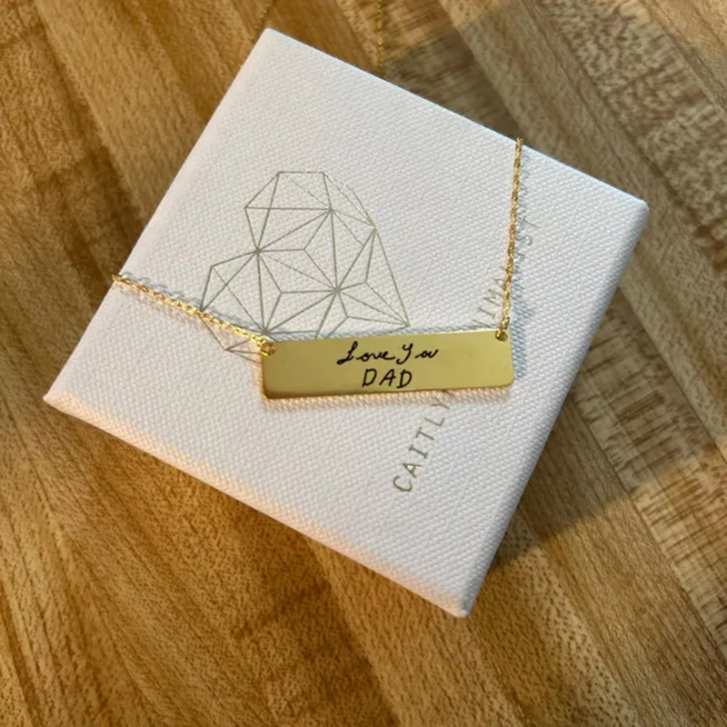 Collier pendentif personnalisé - Handwriting Necklace Bar avis et prix