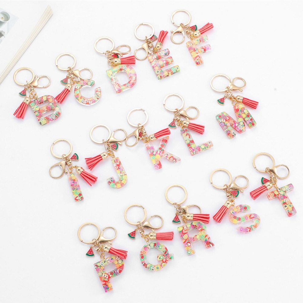Porte-clés personnalisé A-Z, c - Monogram Keychain Leather avis et prix