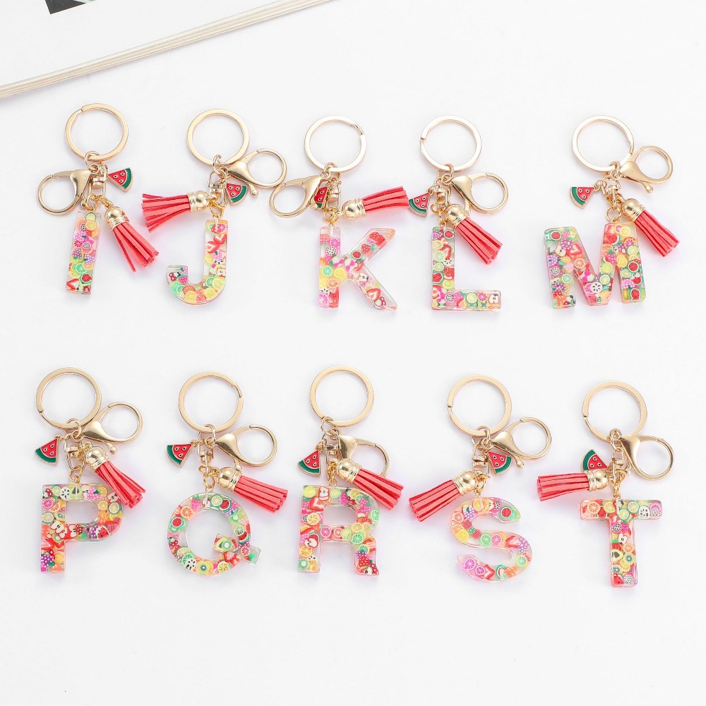 Porte-clés personnalisé A-Z, c - Monogram Keychain Leather avis et prix
